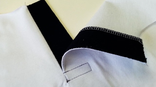 Sewing course how to sew a polo shirt 2 ✂ ✂  ✂ Kurs szycia plisa polo koszulka z dzianiny
