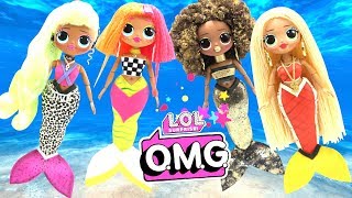 Play Doh OMG LOL Surprise Dolls in Mermaid Inspired Costumes
