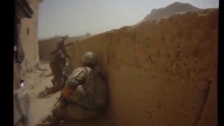 Кадры боя американских солдат в Афганистане