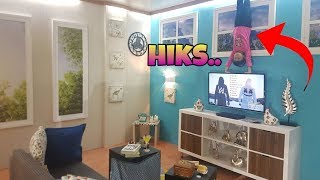 Turun Hanum, Hiks ? Malah Akrobat Naik diatas TV di Rumah Terbalik || Shafeea Hanum