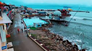 Анапа море волнуется видео  12 февраля 2018  центральный пляж и Малая Бухта
