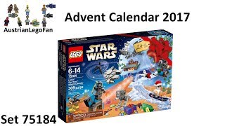 Lego Star Wars 75184 Star Wars Advent Calendar 2017 - Lego Speed Build Review
