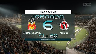 Monarcas vs Tijuana (SIMULACION) | Jornada 6 - Clausura 2020 - Liga Mx | FIFA 20