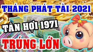 Tuổi TÂN HỢI 1971 Gặp THÁNG PHÁT TÀI Năm 2021 TRÚNG SỐ Cực Đậm, TIỀN Chất Như Núi, TRẢ SẠCH NỢ NẦN