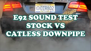 Catless Downpipe vs Stock — Sound — BMW 335i N55 Cold Start
