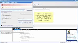 Convert e-mails from Outlook Express to PDF files