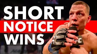 Top 10 Short Notice Wins in MMA