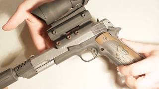 3d печать модели пистолета  кольт Colt1911A1