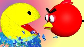 ANGRY BIRDS in PIXELS !! ♫ 3D animated mashup parody ☺ FunVideoTV - Style ;-))