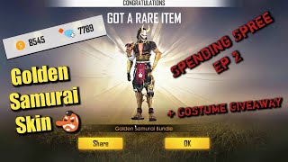 Garena Free Fire / Diamond Spending Spree Episode 2 / Golden Samurai Skin