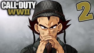 "THESE PEOPLE ARE INSANE" Vegeta Plays Call Of Duty WW2 - Part 2