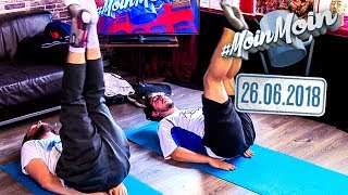 Workout für den Bauch, Sport am Morgen | MoinMoin mit Andreas und Flo