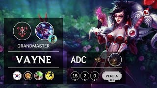 Vayne ADC vs Kog'Maw - KR Grandmaster Patch 9.8