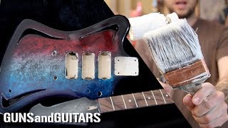 How to PREP and PAINT a GUITAR (ft. Brad Angove) non reverse firebird pt.2