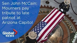 Sen. John McCain lies in state at Arizona Capitol
