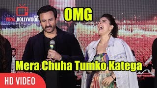 OMG ! Mera Chuha Tumko Katega | Crazy Saif Ali Khan | Funny Moment
