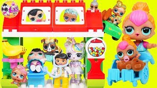 Custom LOL Surprise Dolls Play at Duplo Town with Unicorn