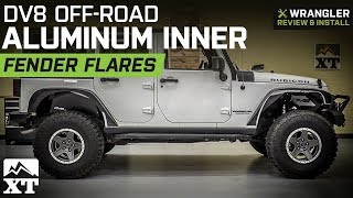 Jeep Wrangler JK DV8 Off-Road Aluminum Inner Fender Flares - Black (2007-2018) Review & Install