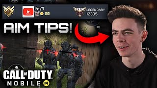How to AIM like the #1 Ranked Player in COD Mobile!! ( 5 Tips )