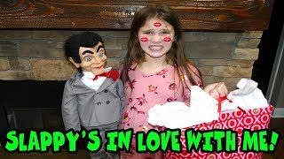 Slappy Is In LOVE With Me! Slappy Got Me A Valentines Day Present!