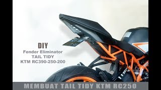 DIY Tail Tidy or Fender Eliminator ktm RC250, RC390, RC200