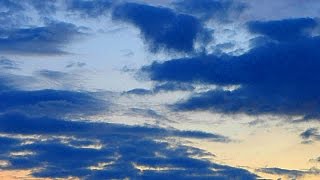 Футаж Вечерние Облака. Движение Облаков. Вечернее Небо. Футажи для видеомонтажа