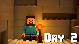 LEGO Minecraft Survival Day 2 (Stop Motion Animation)