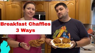Keto Breakfast Chaffles 3 Ways | Full Recipes