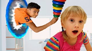 Alena and Pasha find magic portal
