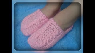 Детские следки на чулочных спицах