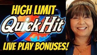 HIGH LIMIT QUICK HIT SLOT MACHINE BONUSES