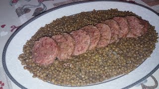 LENTICCHIE UMBRE E COTECHINO PRECOTTO PER IL CENONE DI CAPODANNO
