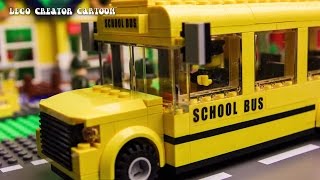 Lego School bus - stop motion