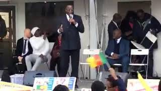 Discours de Maurice kamto au meeting à Paris devant une immense foule