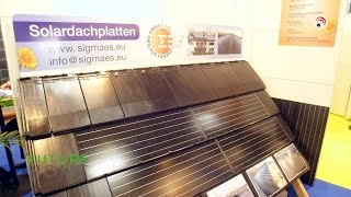 FUTURE HOME 15: dachintegrierte Photovoltaik-Anlage, Solar-Panel für Handys