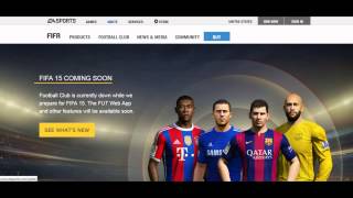 فيفا 15 : موقع الالتمت تيم + طريقة تفعيل حسابك FIFA 15 Ultimate Team