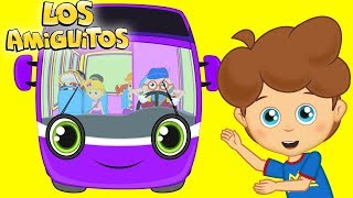 Las Ruedas del Autobús - Diez Autobuses - Cancion Infantil | Los Amiguitos
