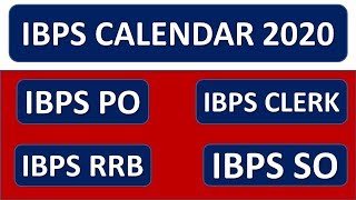 IBPS CALENDAR 2020-21 RELEASED || IBPS RRB, IBPS PO/CLERK/SO 2020