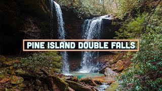 Pine Island Double Falls, Kentucky Drone Video