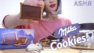 MILKA CHOCOLATE BISCUITS ASMR *EATING SOUNDS* No Talking EXTREME CRISPY