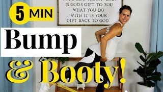 5 Minute BUMP + BOOTY Prenatal Resistance Band Workout