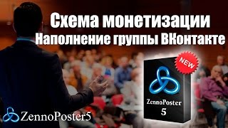 Схема монетизции Zennoposter. Наполнение группы ВКонтакте