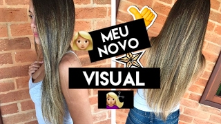 MEU NOVO VISUAL + O QUE EU FAÇO NO MEU CABELO