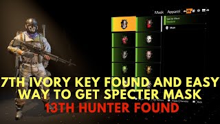 The Division 2 - How To Find The 13th Hunter The 7th Ivory Key & The Specter Mask