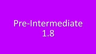 New English File Pre-Intermediate listenning 1.8