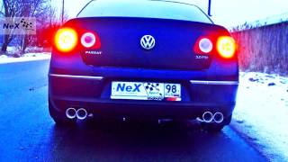 NeX® VW Passat B6. ЭКСКЛЮЗИВ! Глушитель раздвоенный с 4-мя насадками. Совершенство возможно!