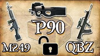 Como liberar P90 / Qbz 95 1 / M249 -  BF4
