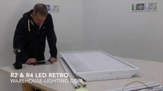 LED MAGNETIC STRIP RETROFIT KIT FOR 4 FT or 2 FT TROFFER OR STRIP FIXTURES, 20, 32 OR 50 WATT