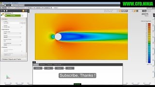 ANSYS AIM - Flow Around a Cylinder - Tutorial 2/2