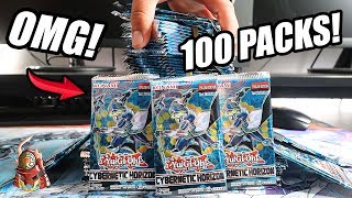 Yu-Gi-Oh! 100 PACKS OF CYBERNETIC HORIZON SNEAK PEEK OPENING TCG! JULY 2018 (Part 1)